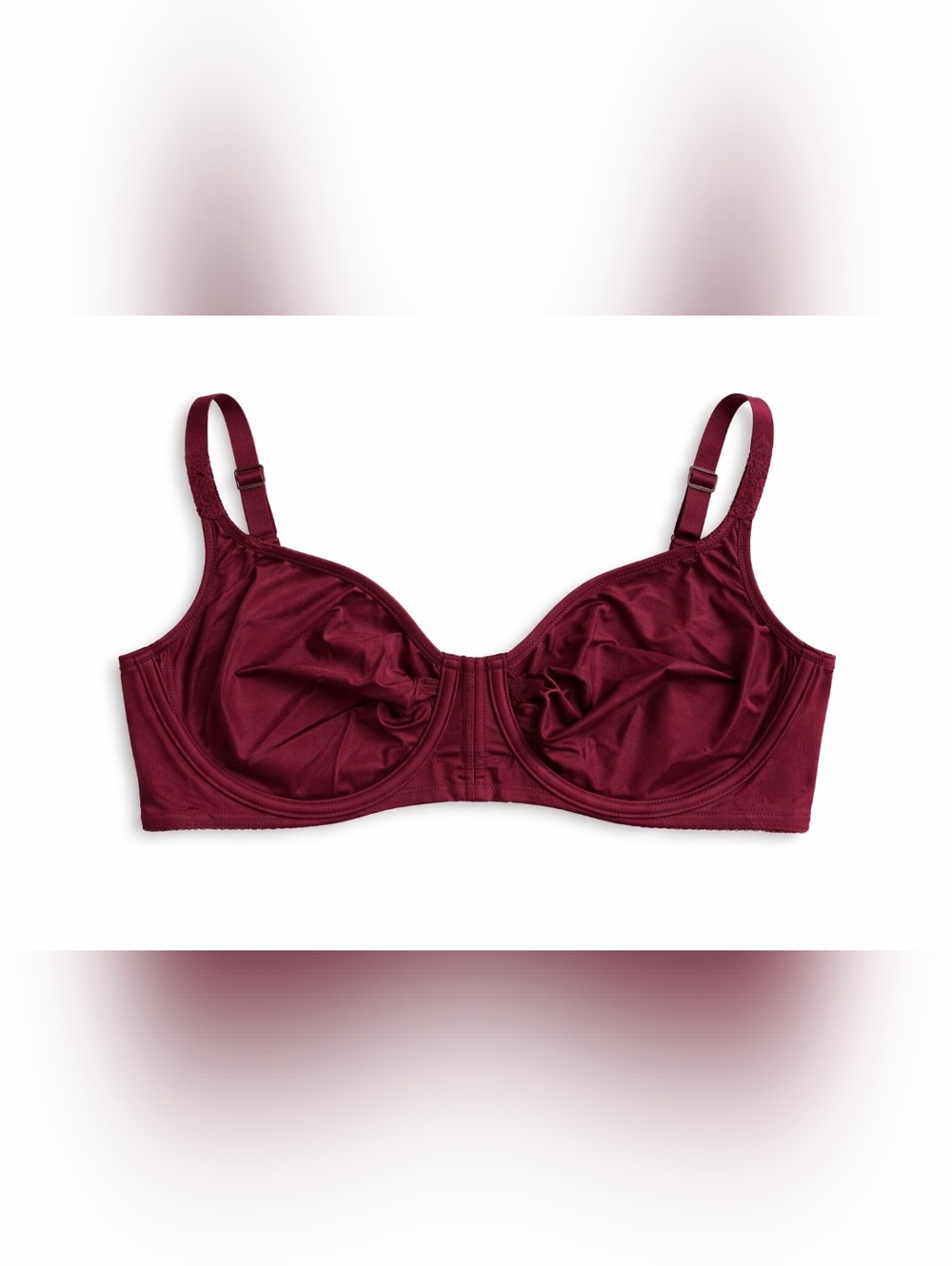 Plus Size Wacoal Full-Coverage Bra in Burgundy Size 44DD
